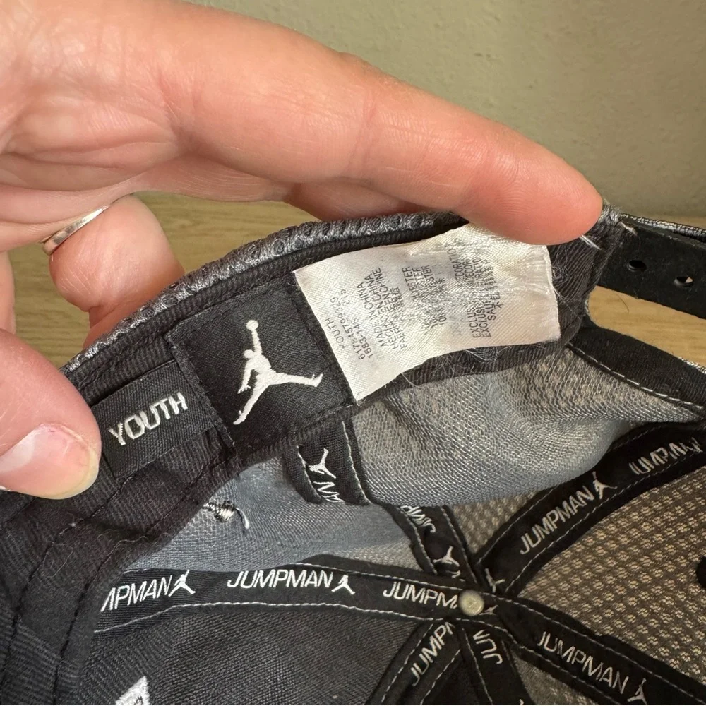 Nike‎ Air Jordan 23 Cool Gray Jersey Mesh Flat Bill Youth Hat Baseball Cap